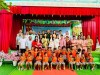 Hình ảnh cô, trò, và các vị đại biểu đến tham dự lễ khai giảng